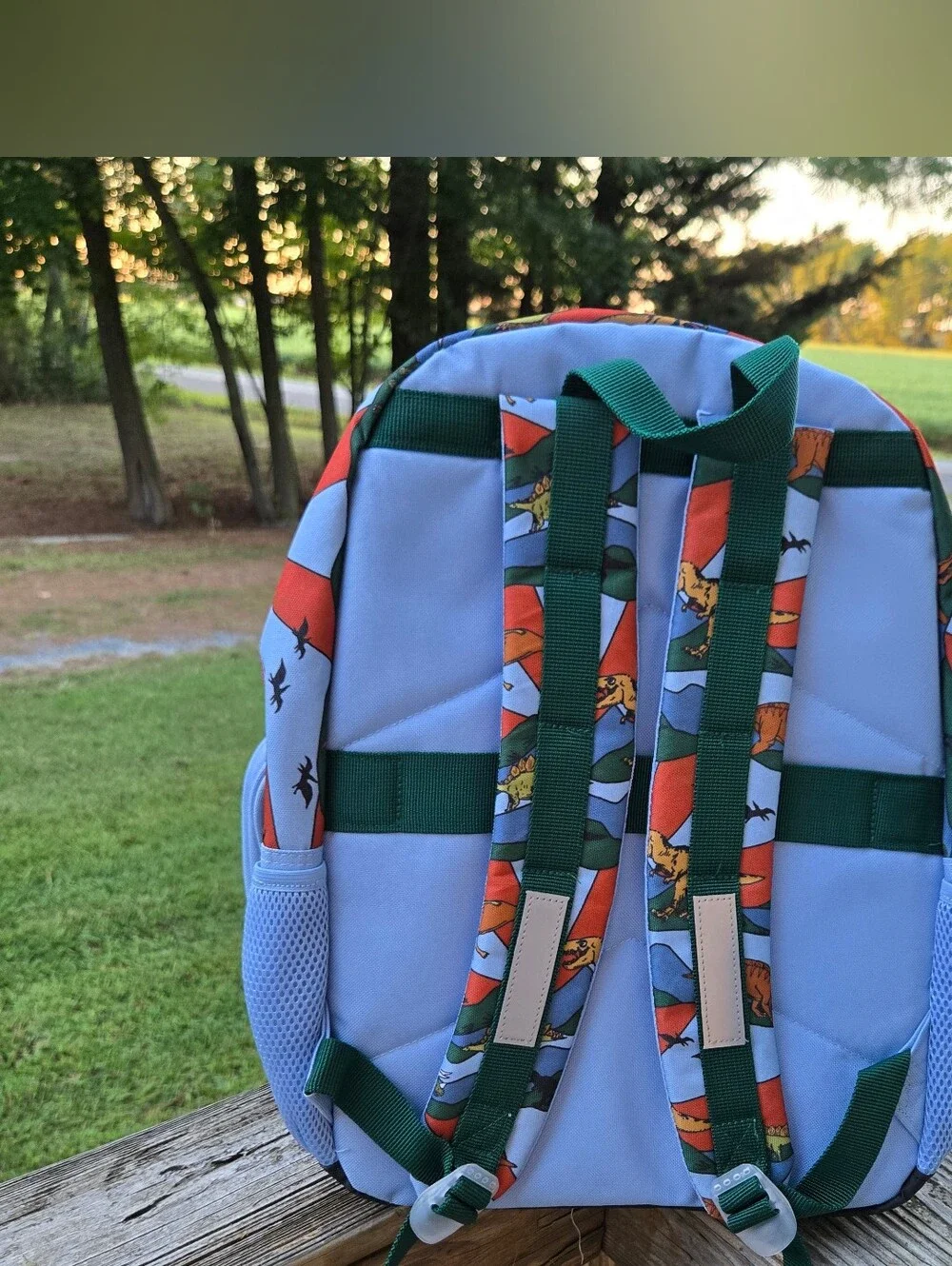 Kids Dinosaur 4pc Backpack - Matching Lunchbox, Keychain, And Pencil Pouch
